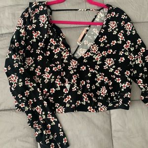 Zara Floral Crop Top